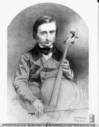 Porträt von Jacques Offenbach (1819-80) 1850